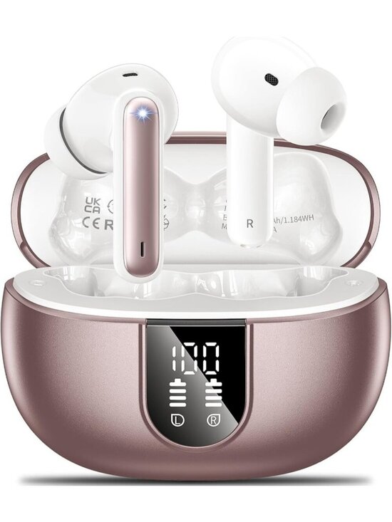 Other - Wireless Pink Gold HiFi Stereo Noise Canceling 42Hs Playtime Bluetooth Earbud